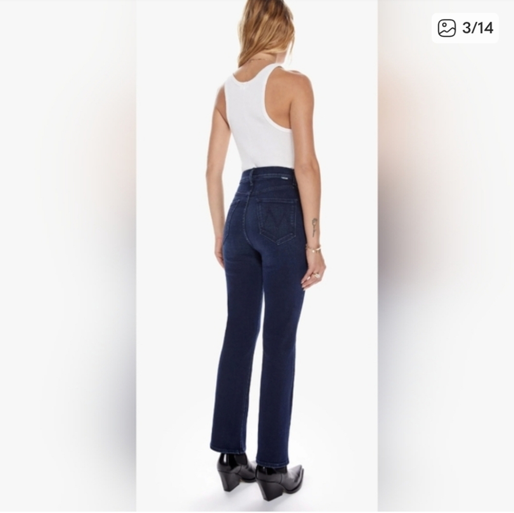 MOTHER The Tripper Dark Wash Ankle Jeans Size 25